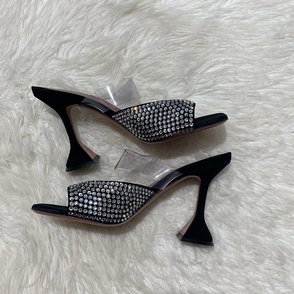 Amina Muaddi Paloma crystal slipper size 36.5EU - Picture 4 of 15